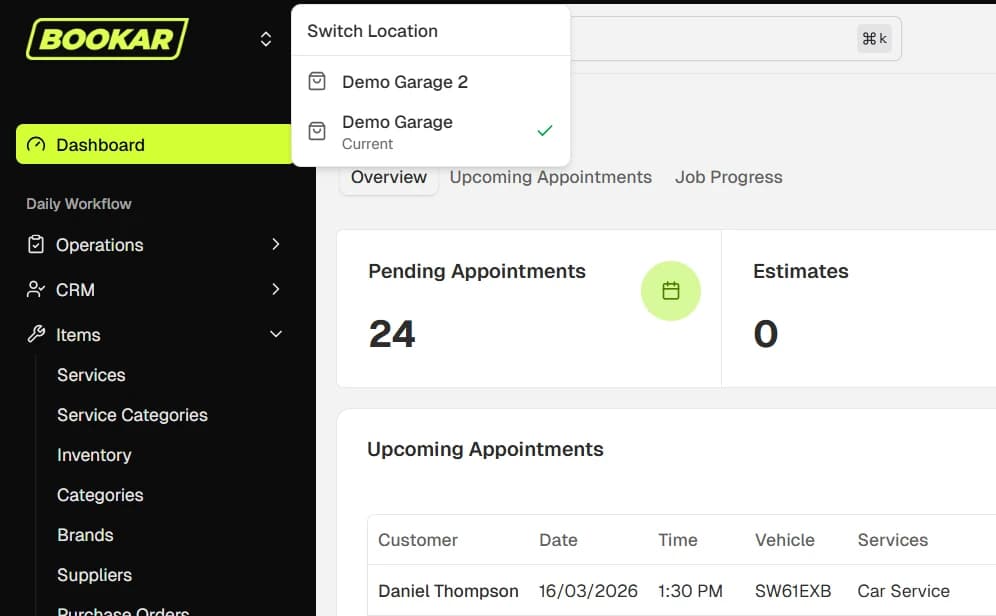 Multi-Garage Software
